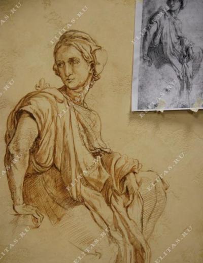 Материал Marmorino . Роспись стен. Старая стена. 